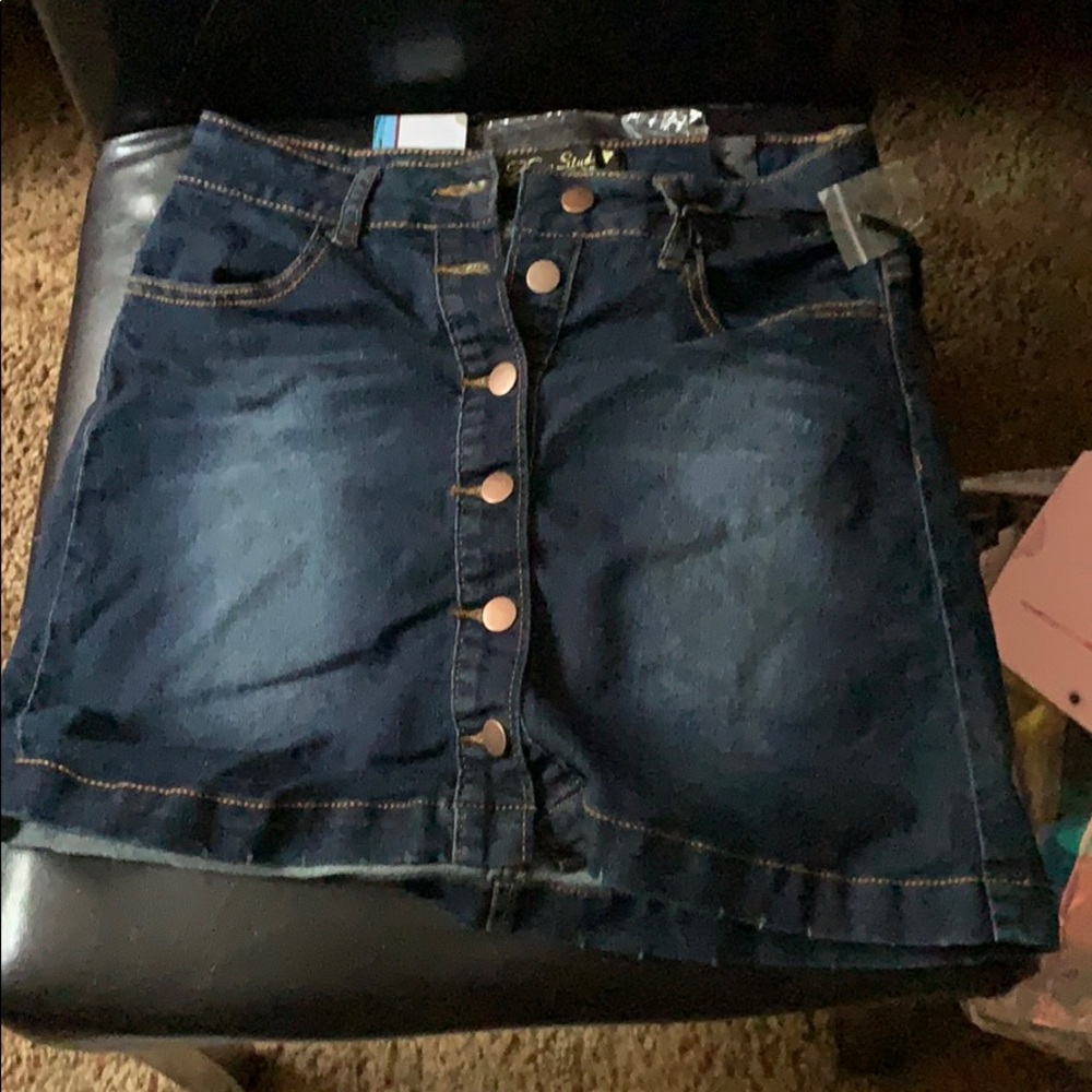 A jean skirt
